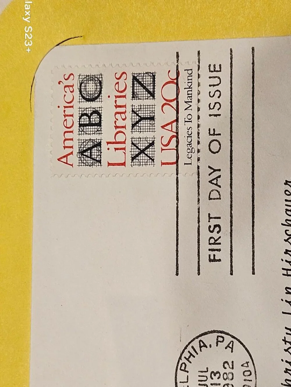 RARE COLLECTIBLE USPS 1ST DAY ISSUE COVER SALUTING AMERICAS LIBRARIES STAMP FDC